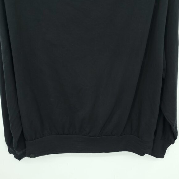 Lululemon Pleated Modal Fleece Pullover Sweatshirt Black 8/M - Picture 13 of 15